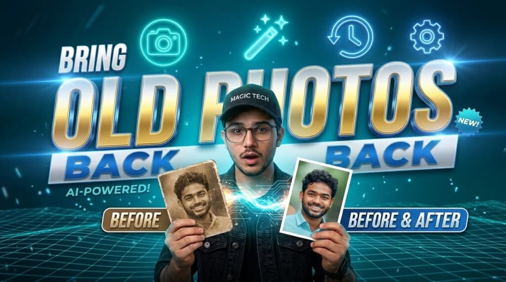 🔥 Bring Old Photos Back to Life with AI | ChatGPT Photo Restoration Tutorial – Before & After