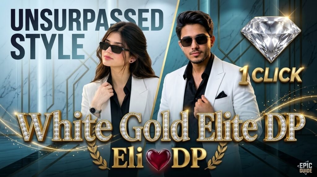 White Gold Elite DP 💎 | 1 Click Premium Stylish Couple DP ❤️✨ | Royal VIP Profile Picture